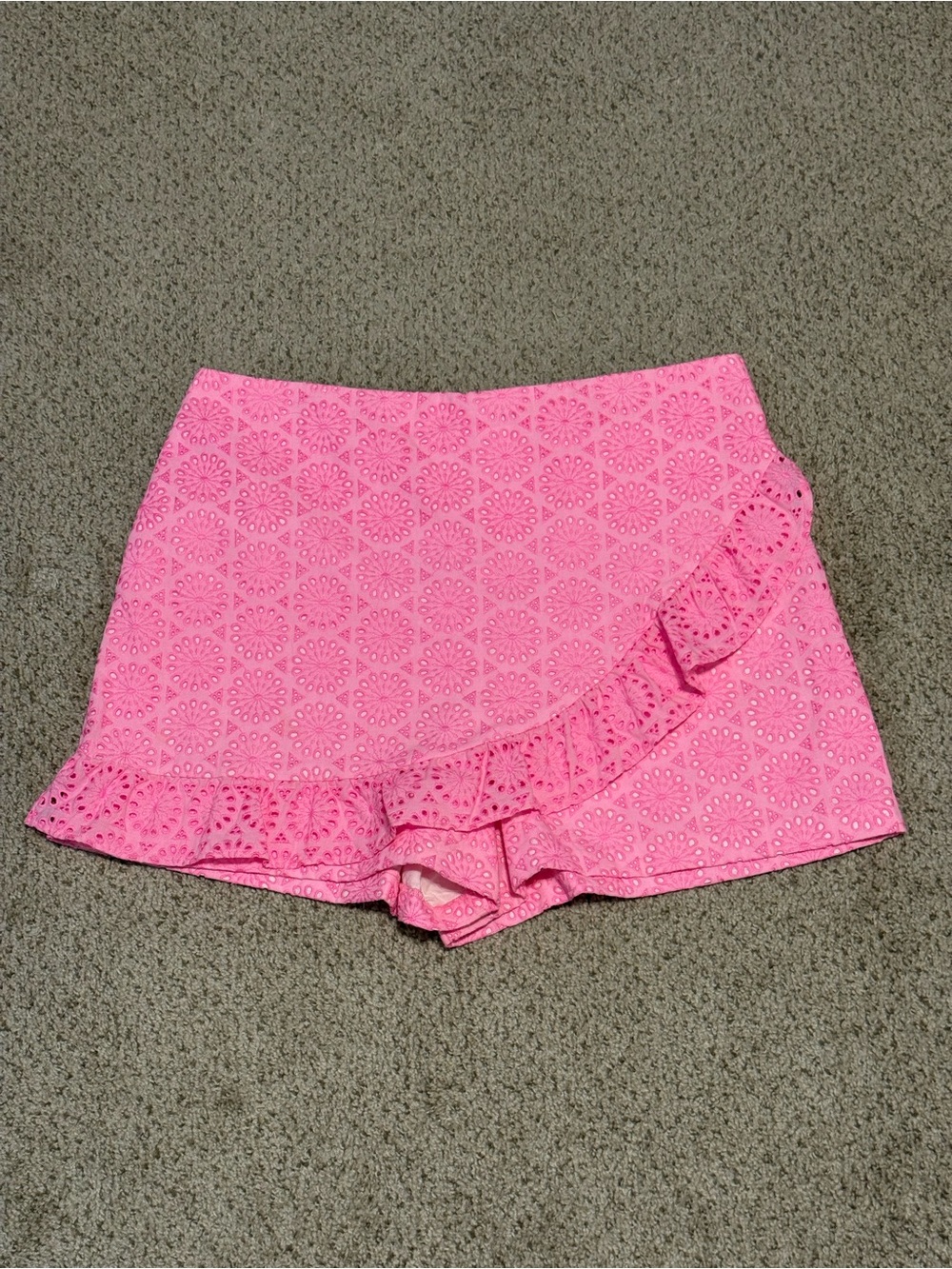 Lilly Pulitzer Pink Eyelet Faye Skort